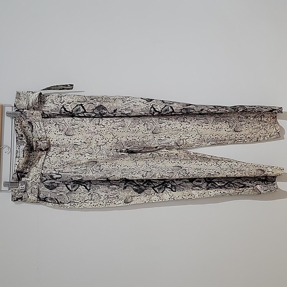 Silky High Waist snake print trouser